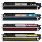 Compatible HP Toner CE310A Pack 4