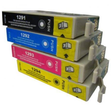 Compatibles cartuchos  Epson T1291 pack 4