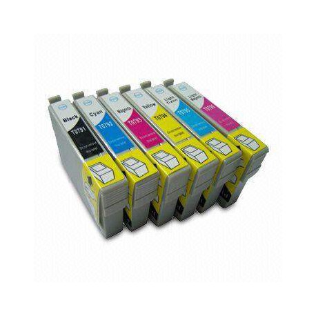 Compatible cartuchos  Epson T0791  pack 12