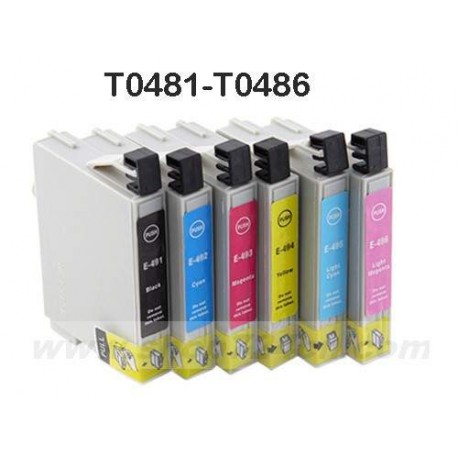 Compatible Cartucho Epson T0481 Pack 12