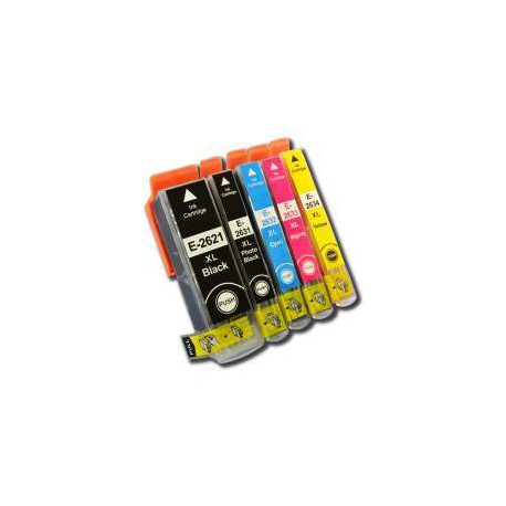 Compatible Cartucho Impresora Epson Expression Premium XP710 T2621/T2631 PACK 5