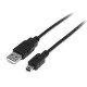 Cable USB / Mini USB 4pins 1,2m USB 2.0