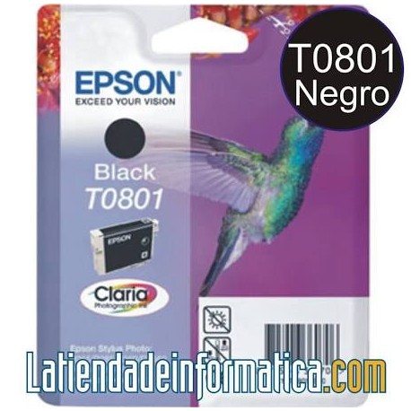 Cartucho  Epson Original T0801 Negro