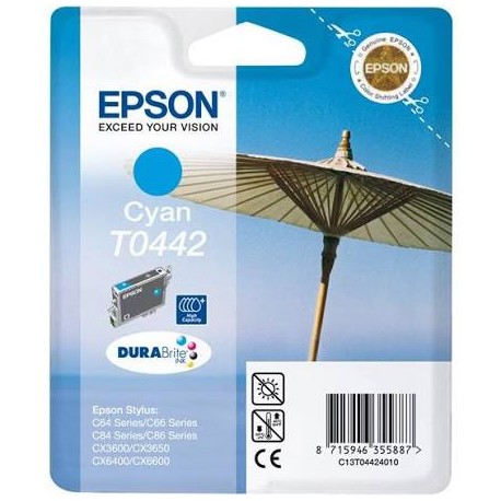 CARUCHO EPSON T0442 CYAN ORIGINAL ALTA CAPACIDAD Y RENDIMIENTO