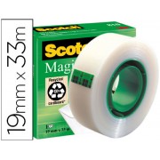 Cinta adhesiva scotch-magic 33 mt x 19 mm.