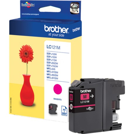 Cartucho Brother original LC 121 Magenta