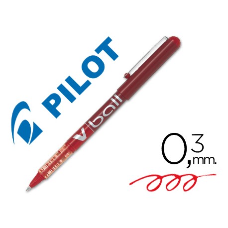 Pilot V-Ball Rojo 0,5 mm