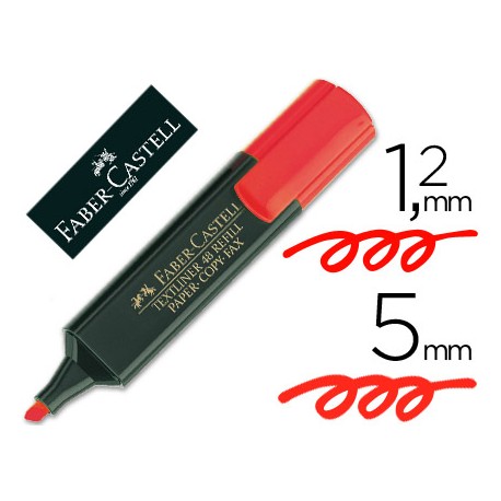 Fluorescente Rojo Faber Castell 48