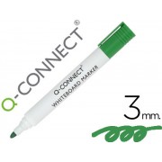 Rotulador Verde Pizarra Blanca 3 mm  Q- Connect