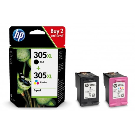 Pack Cartucho HP 305XL Negro + Tricolor Original