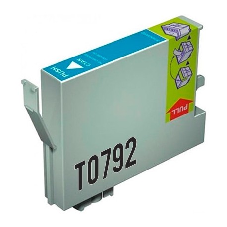 Compatible Cartucho Epson T0792 Cian