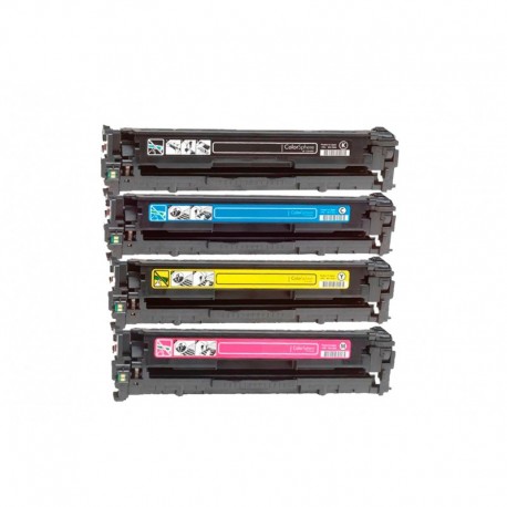 Compatible Toneres Impresora HP COLOR LASER JET CP3505 Pack 4