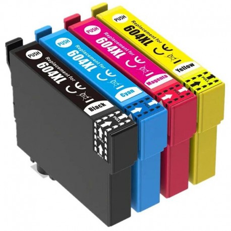 Compatible Cartuchos Epson 604XL Pack 4 