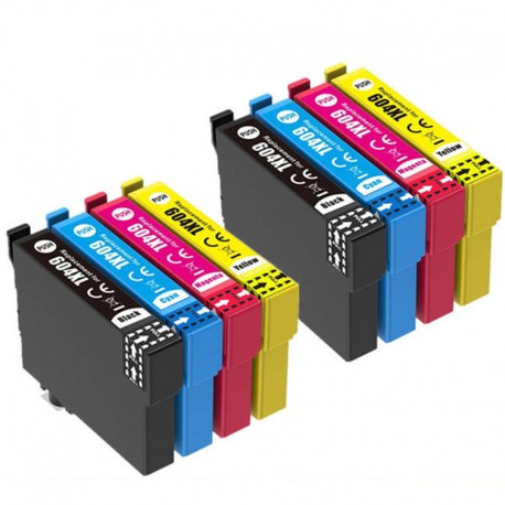 Compatible Cartuchos Epson 604XL Pack 8