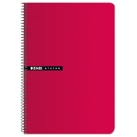 Cuaderno Enri plus tapa dura espiral 1 linea