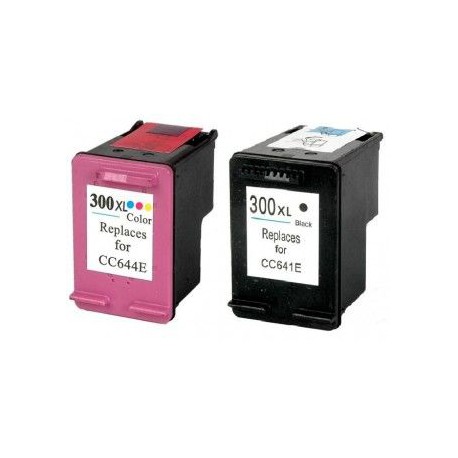  Compatibles Cartuchos HP 300XL Pack 2