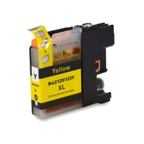  Compatible Cartucho Impresora Brother MFCJ4410DW LC123XL Amarillo